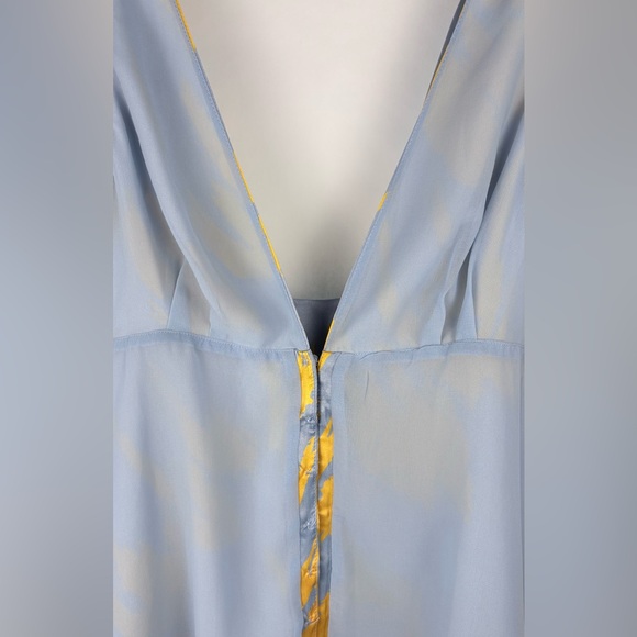 House of Harlow 1960 Blue and Yellow Brushstroke Mini Dress, Size S - Picture 6 of 12